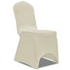 vidaXL Chair Cover Stretch Cream 24 pcs