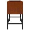 vidaXL Raised Garden Planter Rusty 60 x 26 x 45 cm Weathering Steel