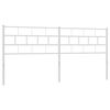 vidaXL Metal Replace Headboard White 180 cm