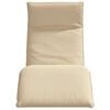 vidaXL Folding Sun lounger Beige 175x54x8.5 cm Oxford Fabric