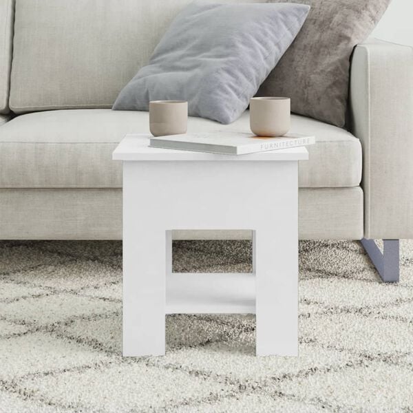 vidaXL Coffee Table White 40x40x42 cm Engineered Wood