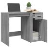 vidaXL Desk Grey Sonoma 100x49x75 cm Engineered Wood