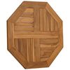 vidaXL Table Top 60x60x2.5 cm Octagonal Solid Wood Teak