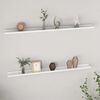 vidaXL Wall Shelves 2 pcs White 115x9x3 cm