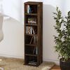 vidaXL CD Cabinet Smoked Oak 21x20x88 cm Engineered Wood