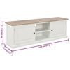 vidaXL TV Cabinet White 120x30x40 cm Wood