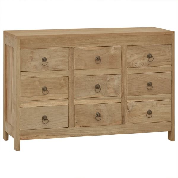 vidaXL Chest of Drawers 80x30x55 cm Solid Wood Teak