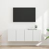 vidaXL TV Wall Cabinet 2 pcs White 59.5 x 31 x 40 cm Engineered Wood