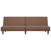 vidaXL 2-Seater Sofa Bed Brown Faux Leather