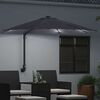 vidaXL Garden Parasol Manual Anthracite 248 x 248 x 148 cm