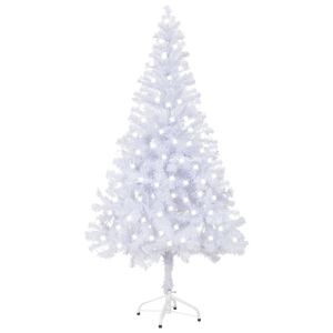 vidaXL Artificial Christmas Tree | White | PVC, plastic | 120 cm