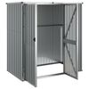vidaXL Garden Tool Shed Grey 161x89x161 cm Galvanised Steel