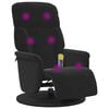 vidaXL Massage Recliner Chair with Footrest Black Velvet