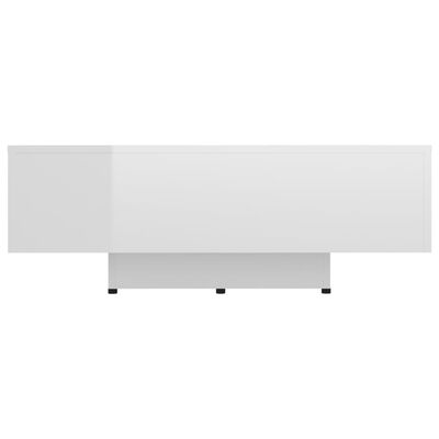vidaXL Coffee Table High Gloss White 85x55x31 cm Engineered Wood