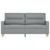 vidaXL 2-Seater Sofa Light Grey 140 cm Fabric