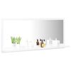 vidaXL Bathroom Mirror White 90x10.5x37 cm Engineered Wood