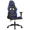 vidaXL Gaming Chair with Footrest White and Pink Faux Leather