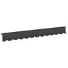 vidaXL Lawn Edging 10 pcs 102 x 10 x 4 cm Steel Black
