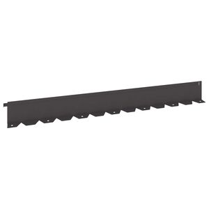 vidaXL Lawn Edging 10 pcs 102 x 10 x 4 cm Steel Black