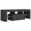 vidaXL TV Cabinet with LED Lights Grey 120x35x40 cm