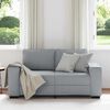 vidaXL 2-Seater Sofa&nbsp;Light Grey 160x77x82 cm Fabric