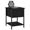vidaXL Bedside Tables 2 pcs Black 34x35.5x45 cm Engineered Wood