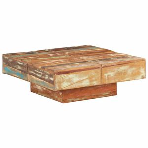 vidaXL Coffee Table | Mixed Colour | Solid Reclaimed Wood | 80x80 cm | Durable