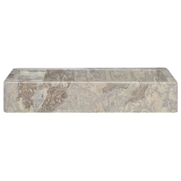 vidaXL Sink Grey 58x39x10 cm Marble
