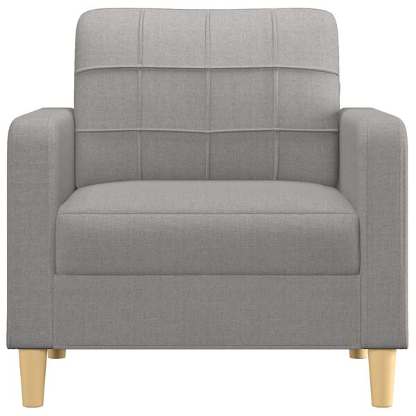 vidaXL Sofa Chair Light Grey 60 cm Fabric