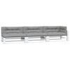 vidaXL Pallet Cushions 7 pcs Grey Fabric