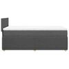 vidaXL Box Spring Bed with Mattress Light Grey King Single Fabric