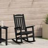 vidaXL Garden Rocking Chair Black 92 x 70 x 108cm HDPE