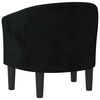 vidaXL Tub Chair Black Velvet