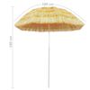 vidaXL Beach Parasol Natural 180 cm Hawaii Style