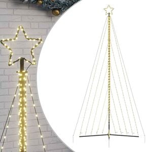 vidaXL LED Christmas Tree 570 LEDs Warm White 404.5 cm
