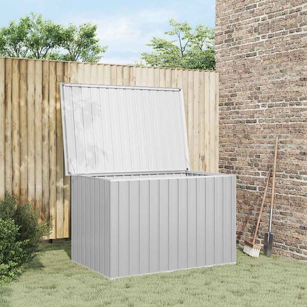 vidaXL Garden Storage Box Grey 149x99x93 cm