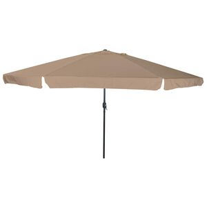 vidaXL Garden Parasol Taupe and Black 395 x 395 x 245 cm