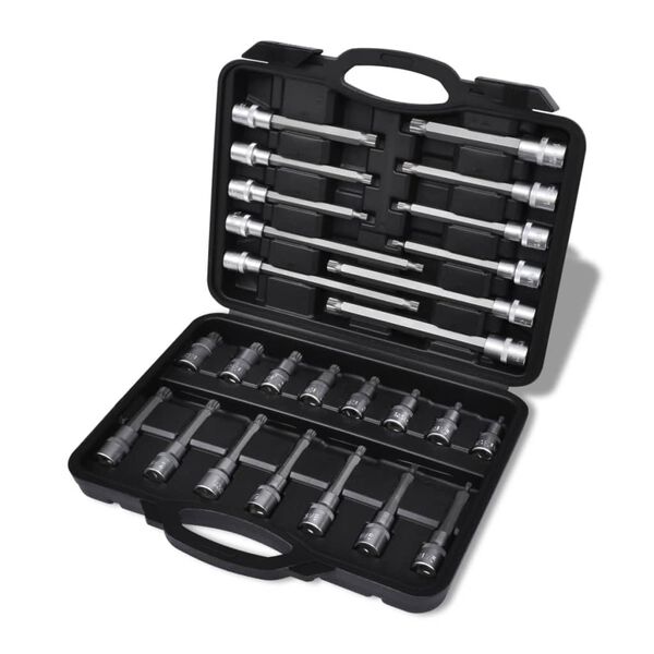 12-Point Bit Set Case Socket Set Tool Box Tool Kit 26 pcs