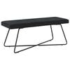 vidaXL Bench Black 110 x 40 x 45 cm Velvet