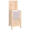 vidaXL Laundry Box 44x44x76 cm Solid Wood Pine