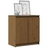 vidaXL Side Cabinet Honey Brown 60x36x65 cm Solid Pinewood