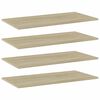 vidaXL Bookshelf Boards 4 pcs Sonoma Oak 80x40x1,5 cm Engineered Wood