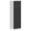 vidaXL Kitchen Cupboard "Kalmar" Black Engineered Wood