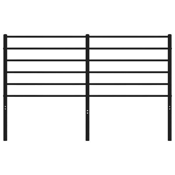 vidaXL Metal Replace Headboard Black 135 cm