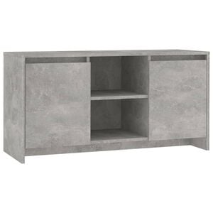 vidaXL TV Cabinet Concrete Grey 102x37.5x52.5 cm Engineered Wood