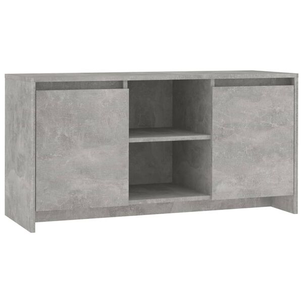 vidaXL TV Cabinet Concrete Grey 102x37.5x52.5 cm Engineered Wood