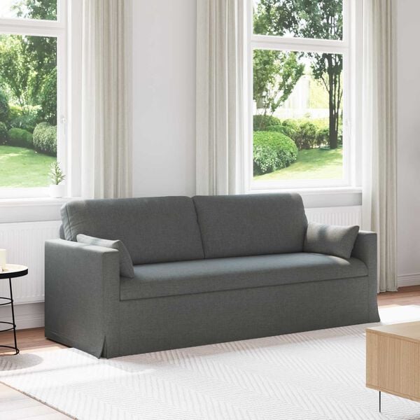 vidaXL Sofa Dark Grey Overall dimensions: 198 x 78 x 80 cm (W x D x H)