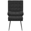 vidaXL Relaxing Chair with Stool Black Velvet