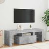 vidaXL TV Cabinet with LED Lights Concrete Grey 120x35x40 cm