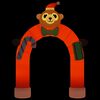 vidaXL Christmas Inflatable Arch Gate LED 380 cm